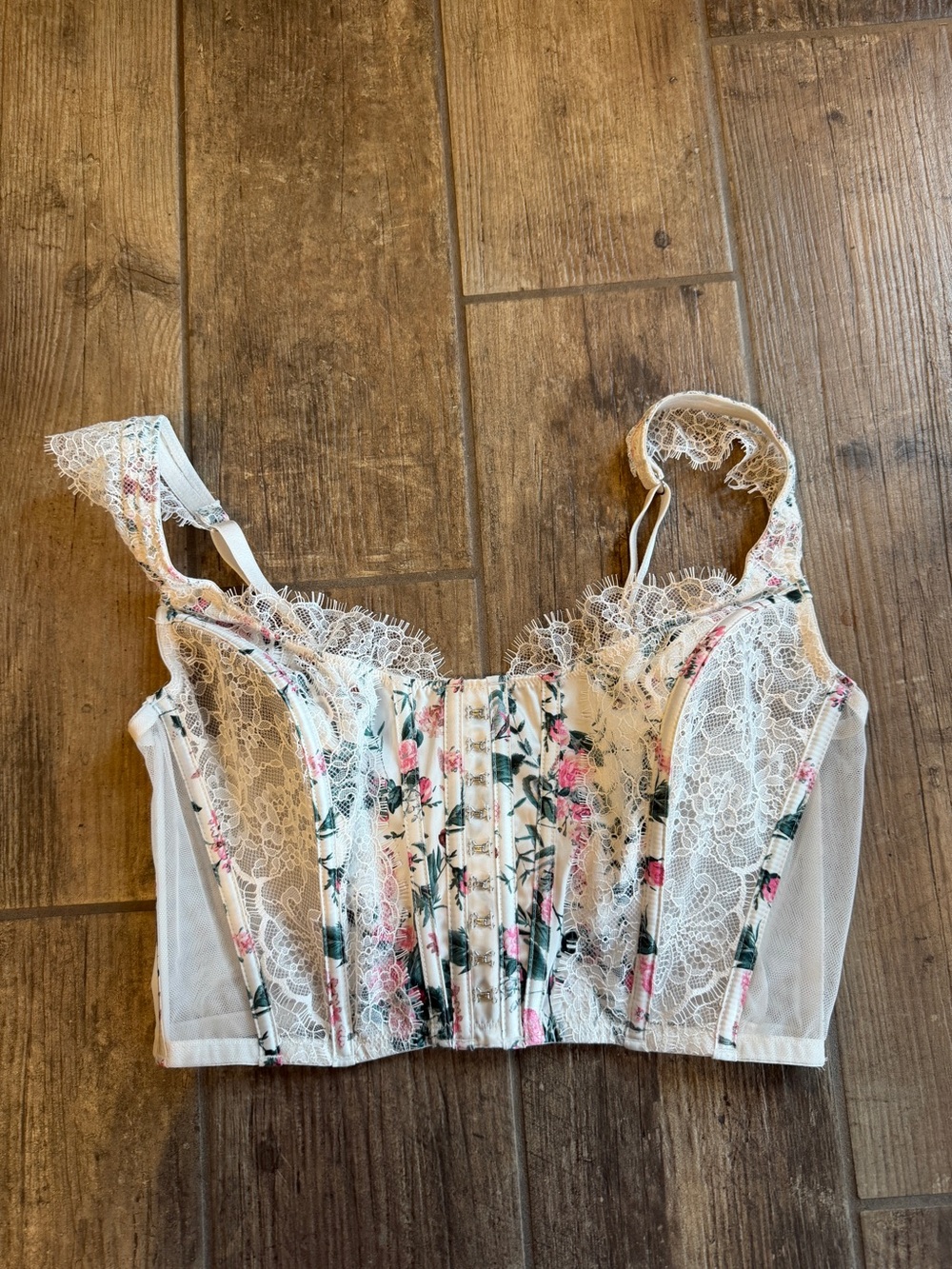 Victoria’s Secret Dream Angels Floral Lace Corset Bustier